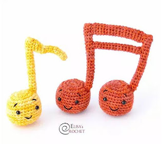 PATRON GRATIS NOTA MUSICAL AMIGURUMI 43344