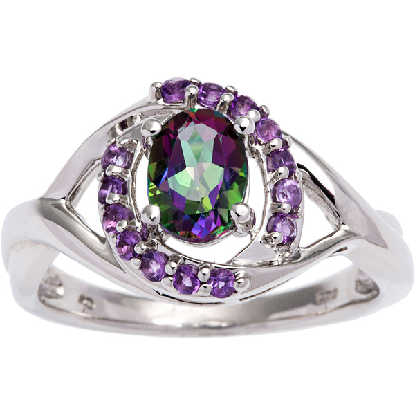 Kari LikeLikes: Sterling Silver Mystic Topaz and Amethyst Ring