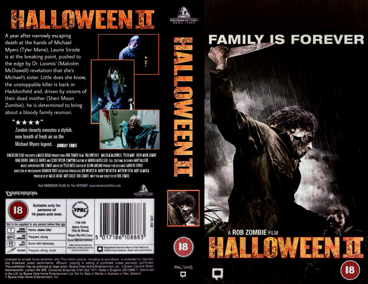 The Horrors of Halloween HALLOWEEN 2 (2009) Ads, VHS, DVD and Bluray