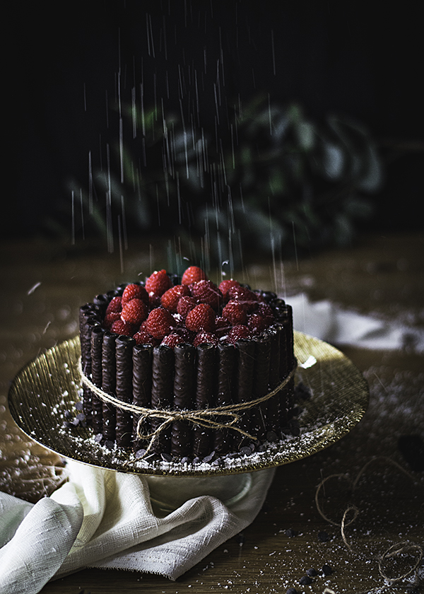 Tarta de Chocolate, Coco y Frambuesas-TuvesyyoHago