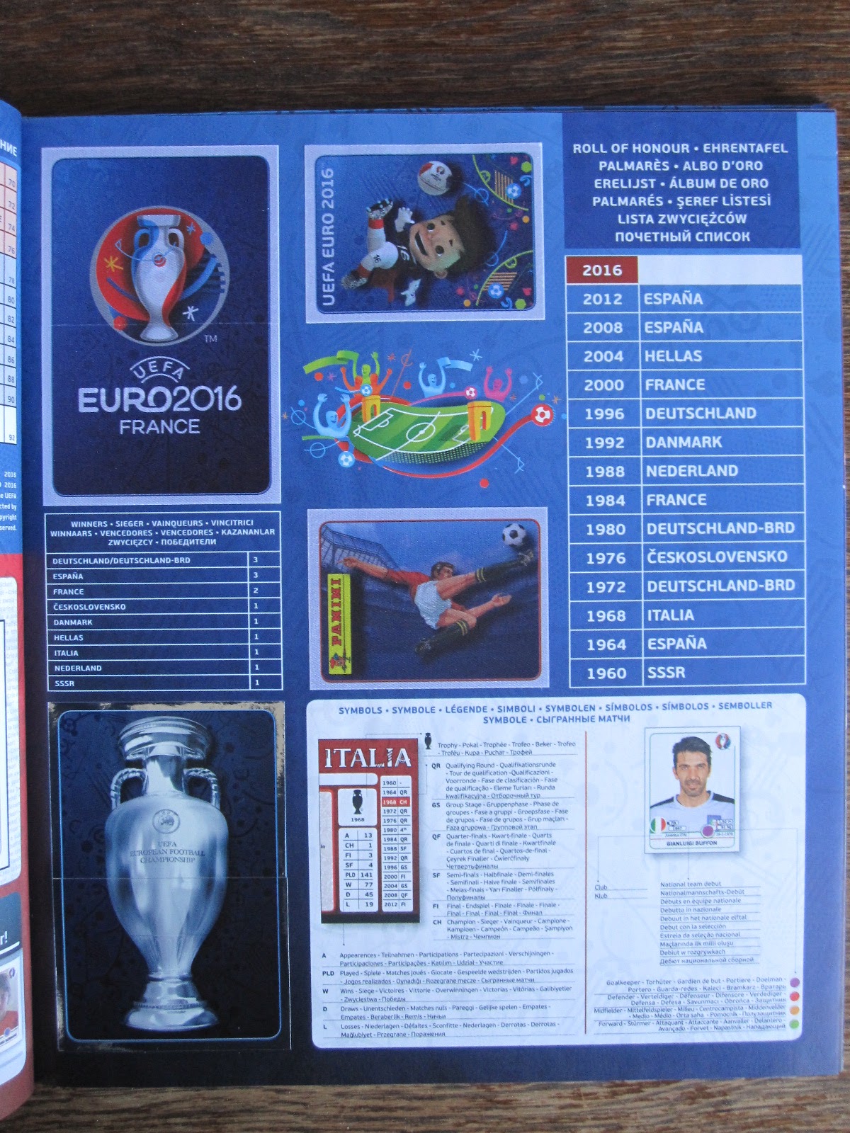 Panini EURO 2016 pegatinas solo em solo etiqueta núm 73