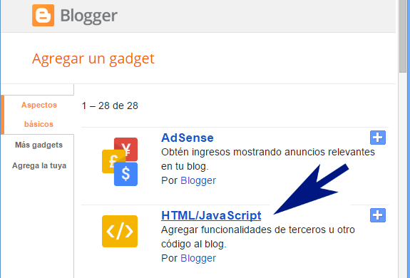 ¿Cómo insertar un área de contenido con múltiples paneles en un widget ...