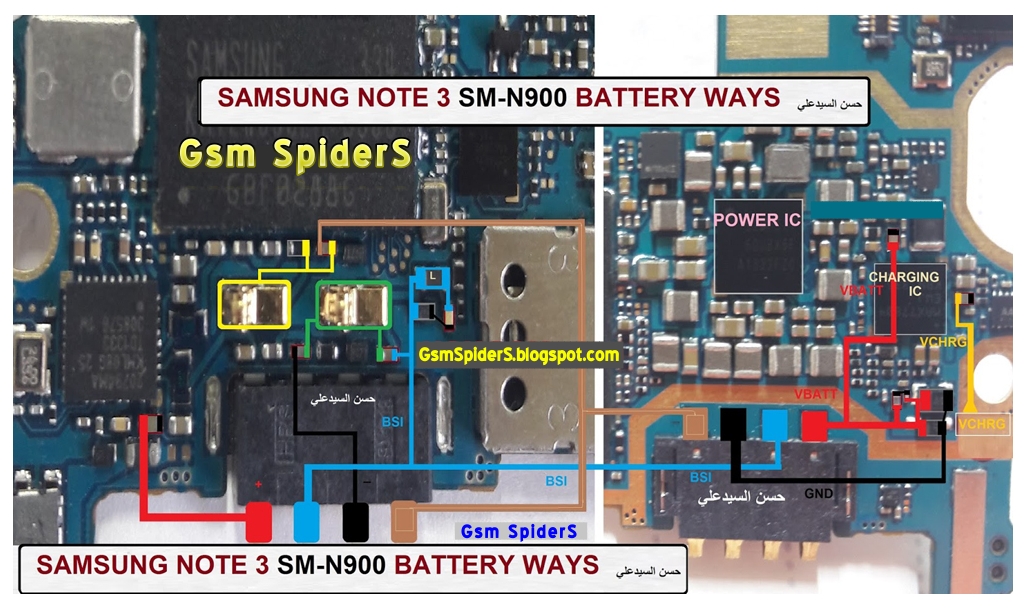 Samsung Galaxy Note 3 N900 Battery Connector Terminal Jumper Ways 2017