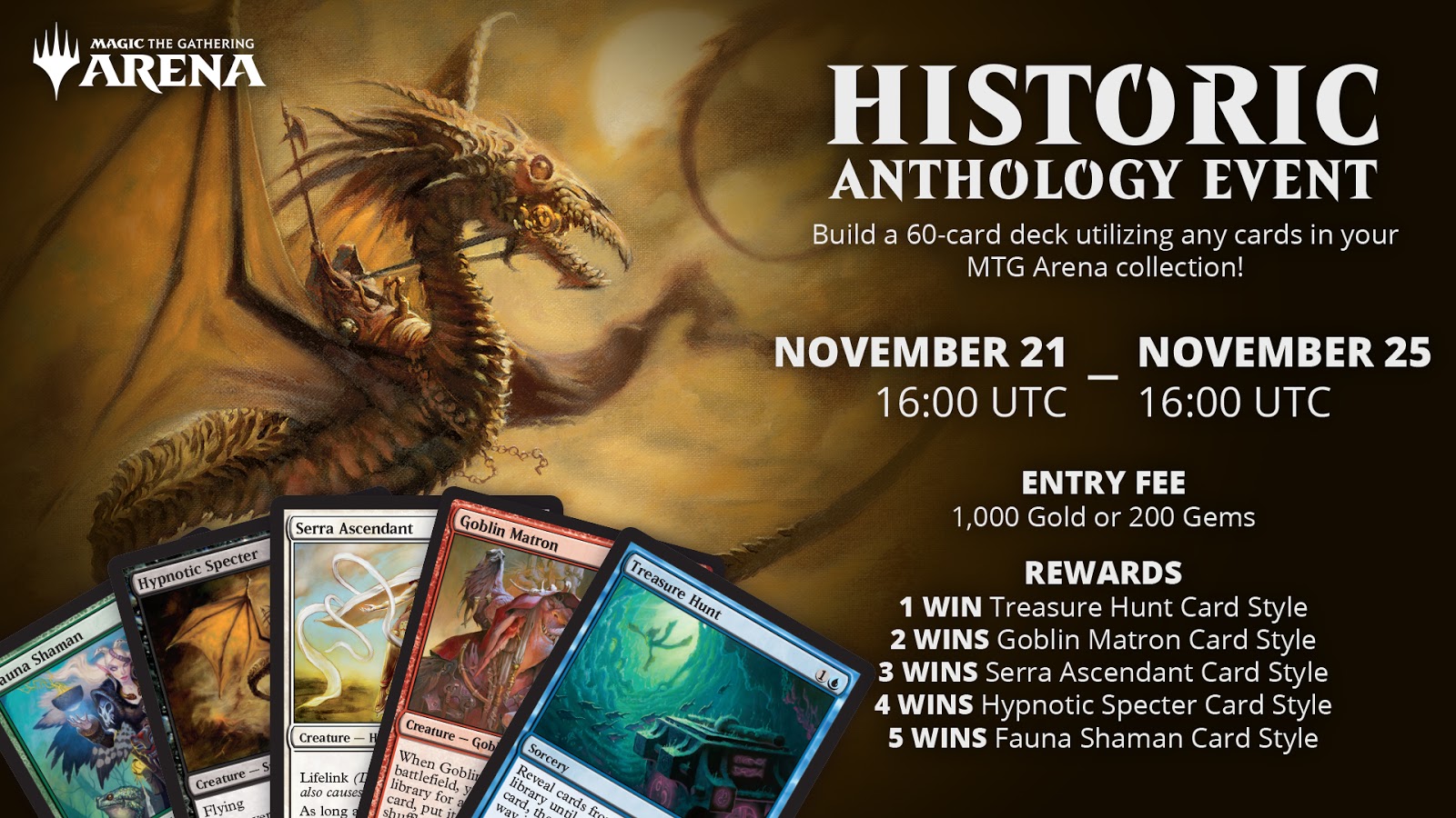 Magic: The Gathering Arena (PC) oficializa o formato Histórico com o