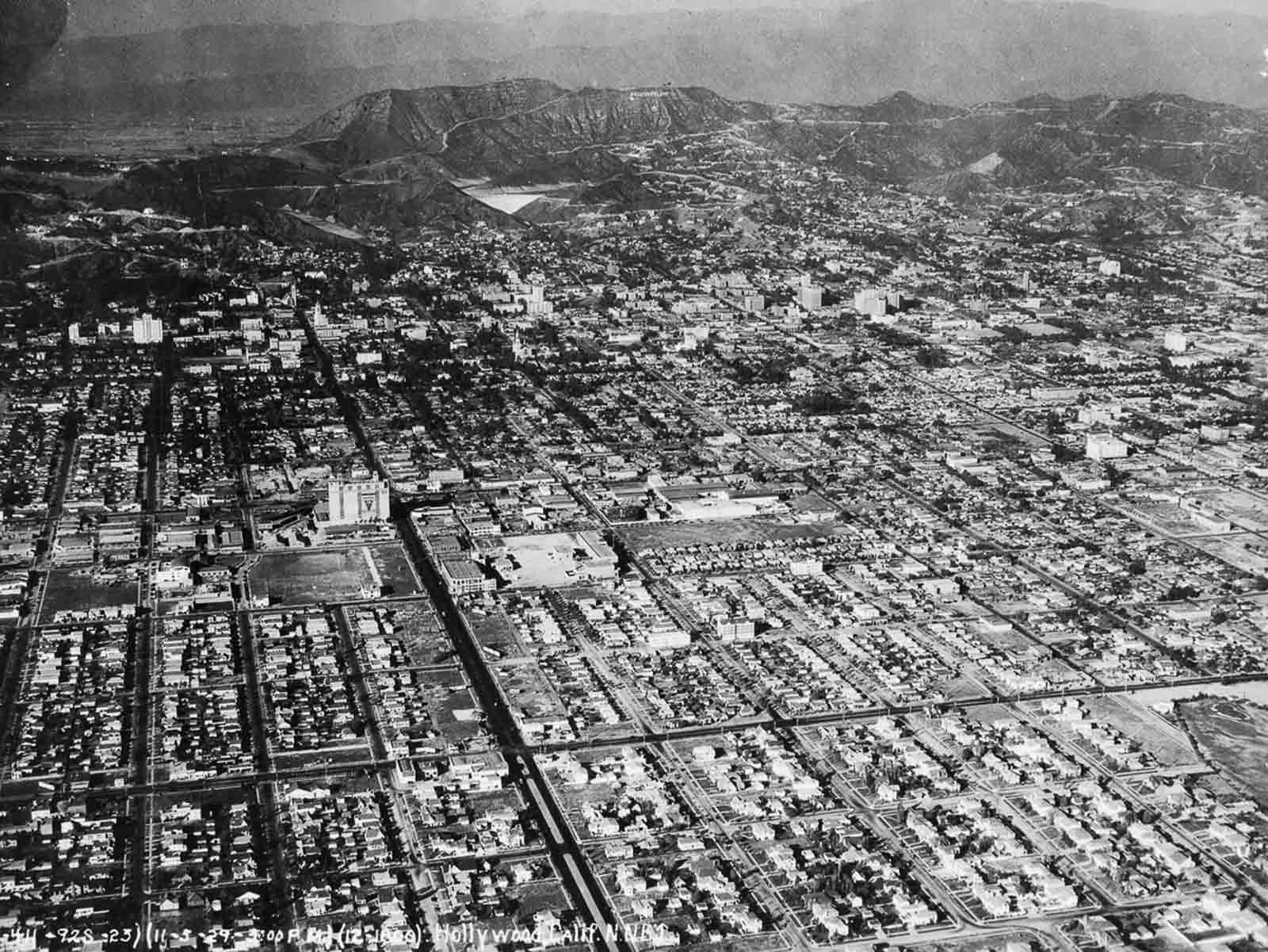 hollywood sign old photographs