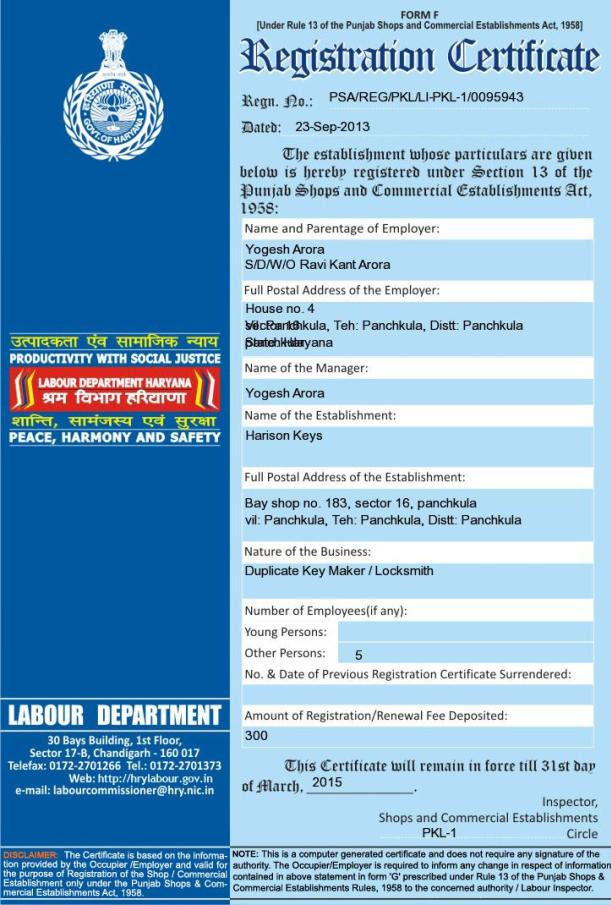 SHOP & COMMERCIAL ESTABLISHMENTS ACT 1958