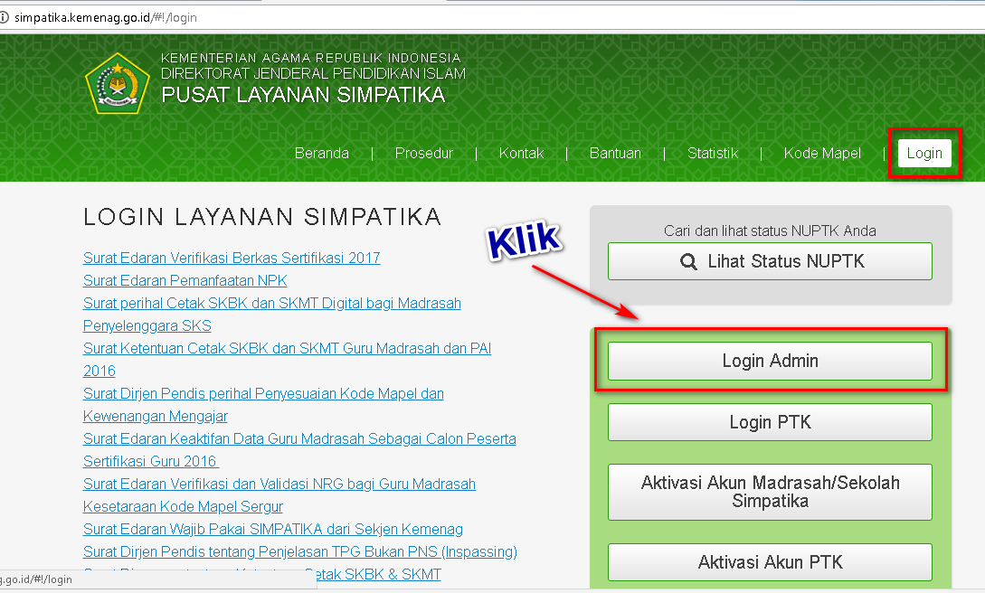 PENAMPAKAN FITUR ABSENSI PADA SIMPATIKA PADAMU KEMENAG
