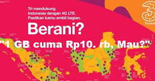 Cara Daftar Paket Kuota Tri 1 Gb Cuma Rp10 000 Niki Reload Pulsa Murah Pt Aslamindo Eltama Raya