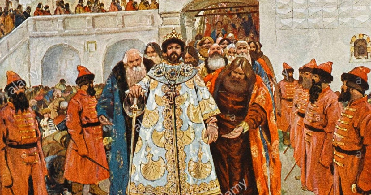 Борис Годунов венчание на царство