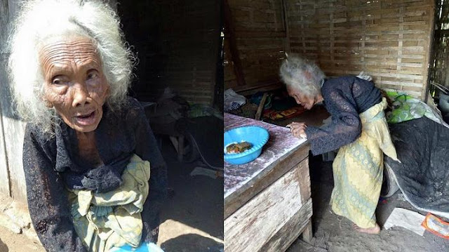 Tinggal Sekandang Dengan Ayam, Nenek Renta Ini Bikin Netizen Menangis
