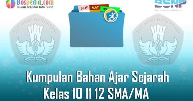 Lengkap Kumpulan Bahan Ajar Sejarah Kelas 10 11 12 Sma Ma Tahun 2020 2021 Bospedia