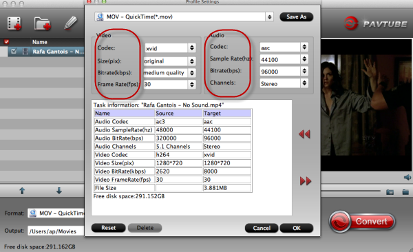 settings-for-output-format