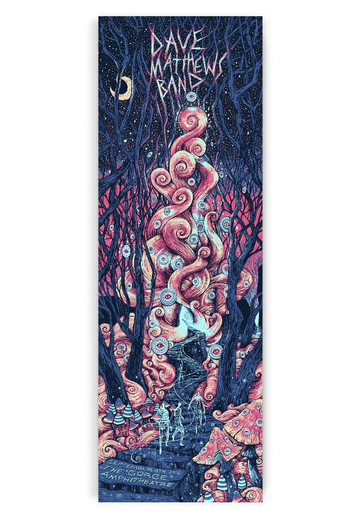 INSIDE THE ROCK POSTER FRAME BLOG James Eads Dave Matthews Band
