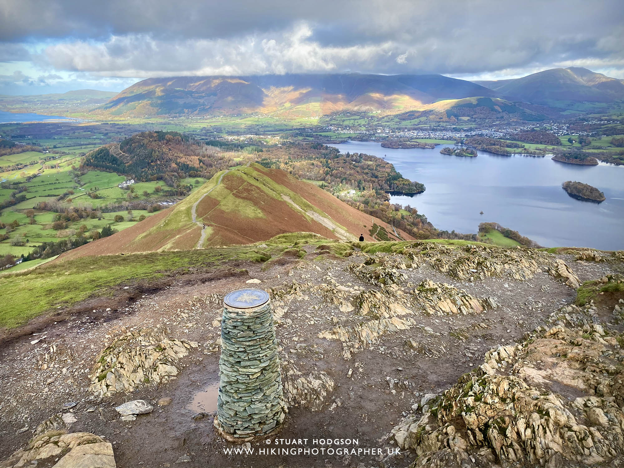 Catbells walk view cat bells keswick Lake District best route map how high summit