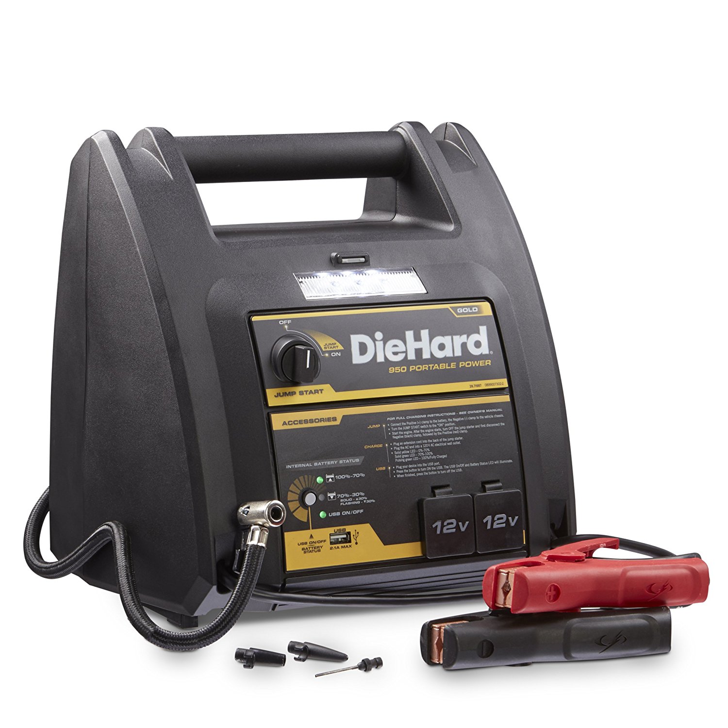 "REVIEW" DieHard 71687 Gold Portable Power 950 Peak Amp 12 volt Jump