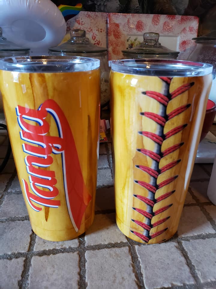 Baseball theme Resin Cups