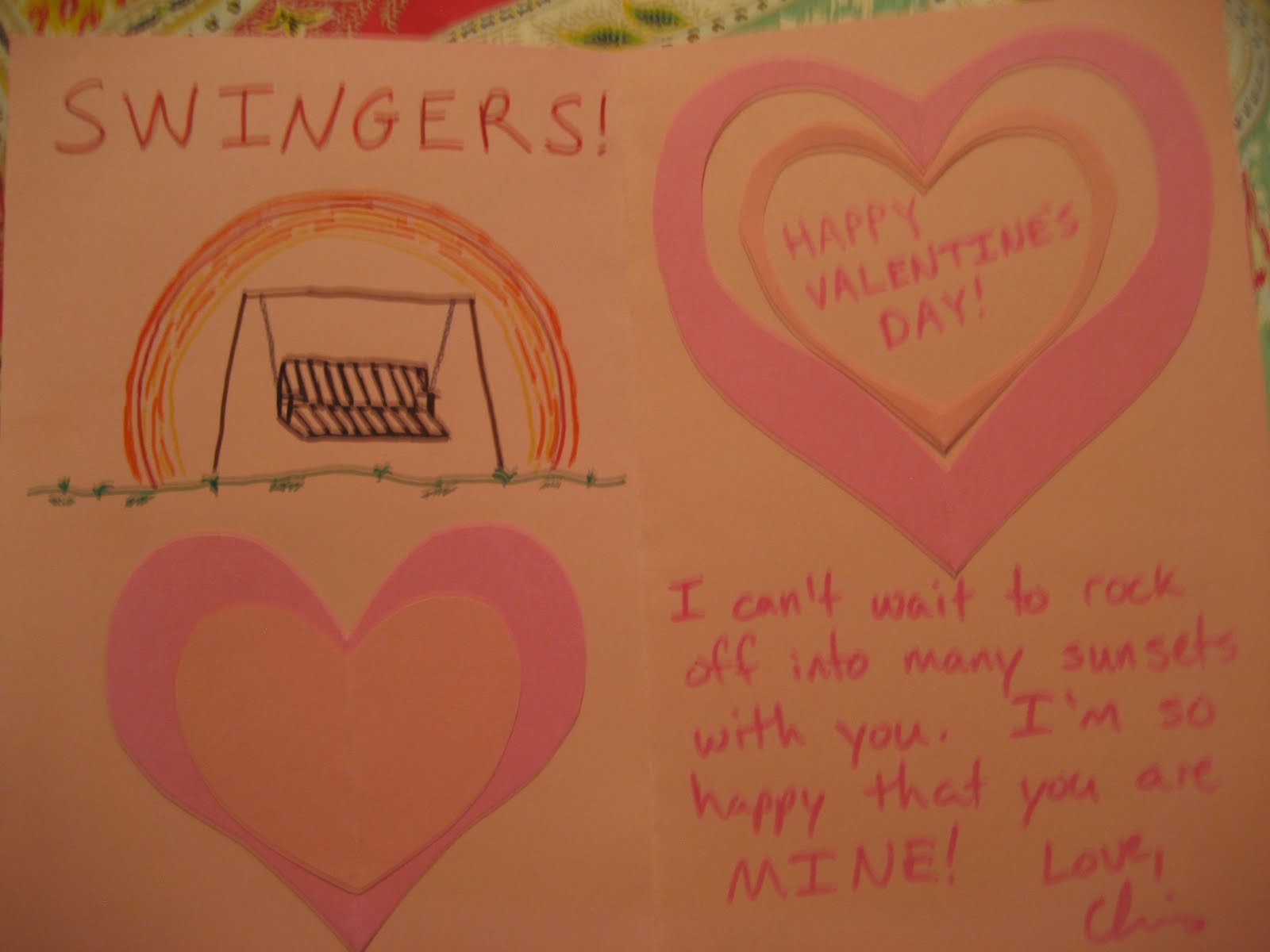 The Hottinger Household Our First Tradition....Valentines Day Cards