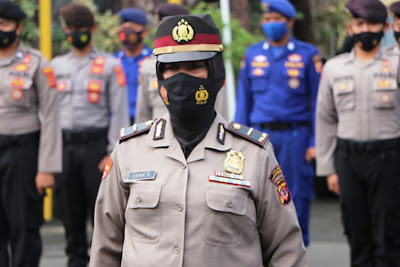 Upacara Korps Rapot Kenaikan Pangkat Pengabdian Personel Polres Cirebon Kota