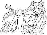 Gambar Mewarnai Sailormoon Gratis