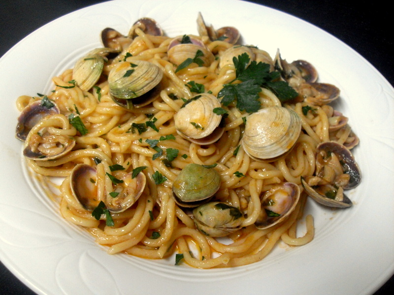 Receta de Spaghetti alle vongole.