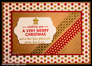 Wishing You Washi Tape Christmas Card by UK Stampin' Up! Demo Bekka Prideaux - check her blog for lots of fun ideas