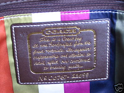 U's Bargain Shoppe Corner: AUTHENTIC COACH CREED AND SERIAL NUMBER