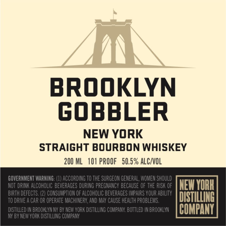 Brooklyn Gobbler New York Straight Bourbon Whiskey Just Malt