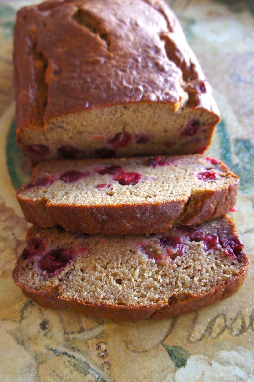 Savory Sweet and Satisfying Banana Cranberry Bread