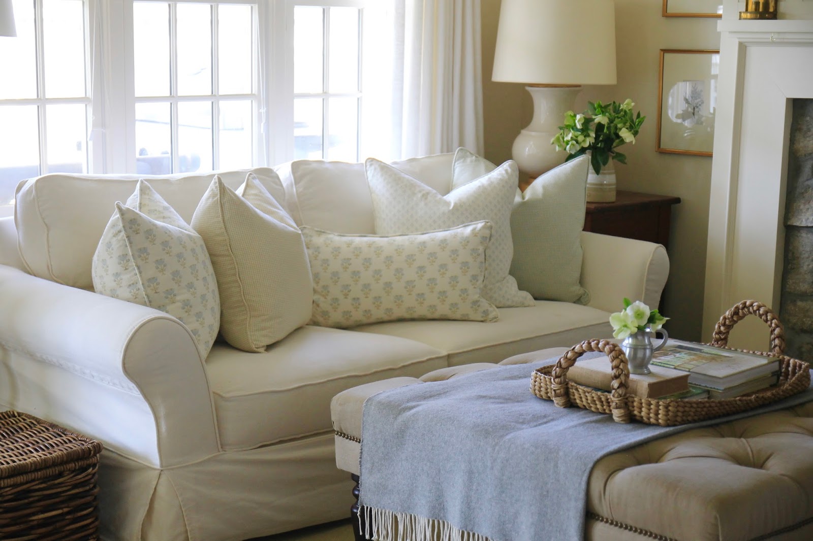 Jenny Steffens Hobick School House Blue Block Print Collection