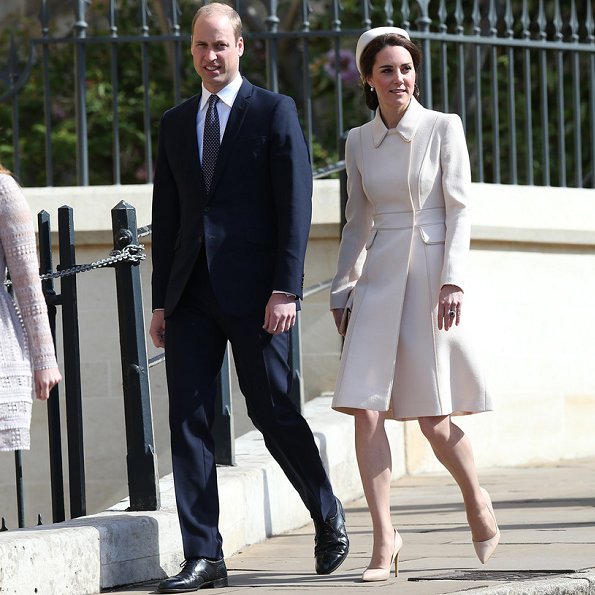 Members of the British royal family attend Easter Day service