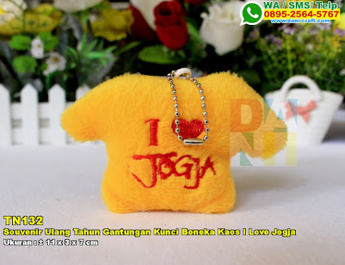 Souvenir Ulang Tahun Gantungan Kunci Boneka Kaos I Love Jogja Souvenir Ulang Tahun Gantungan Kunci Boneka Kaos I Love Jogja