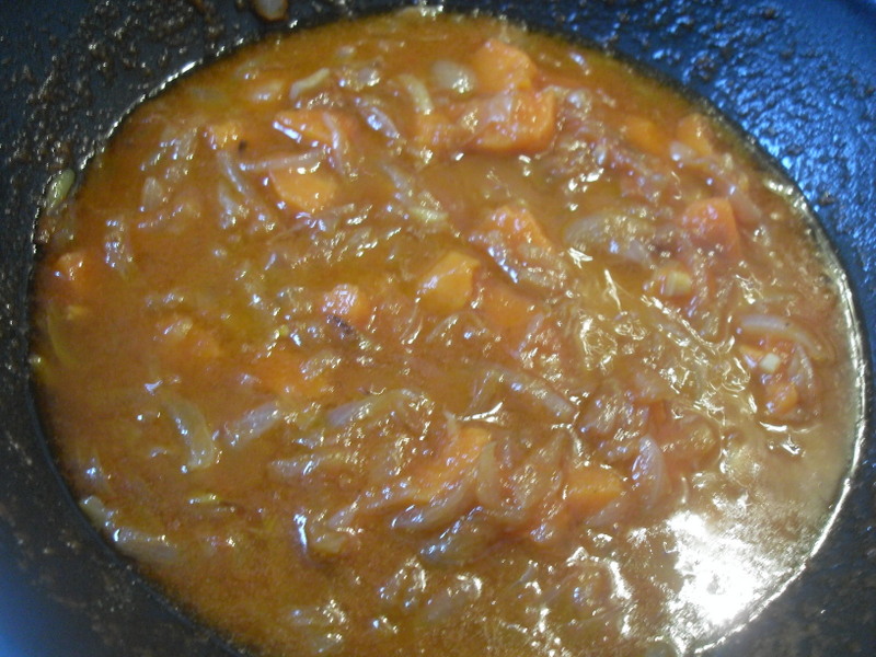 Sofrito para el fricandó.