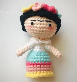 PATRON GRATIS FRIDA KAHLO AMIGURUMI 44667