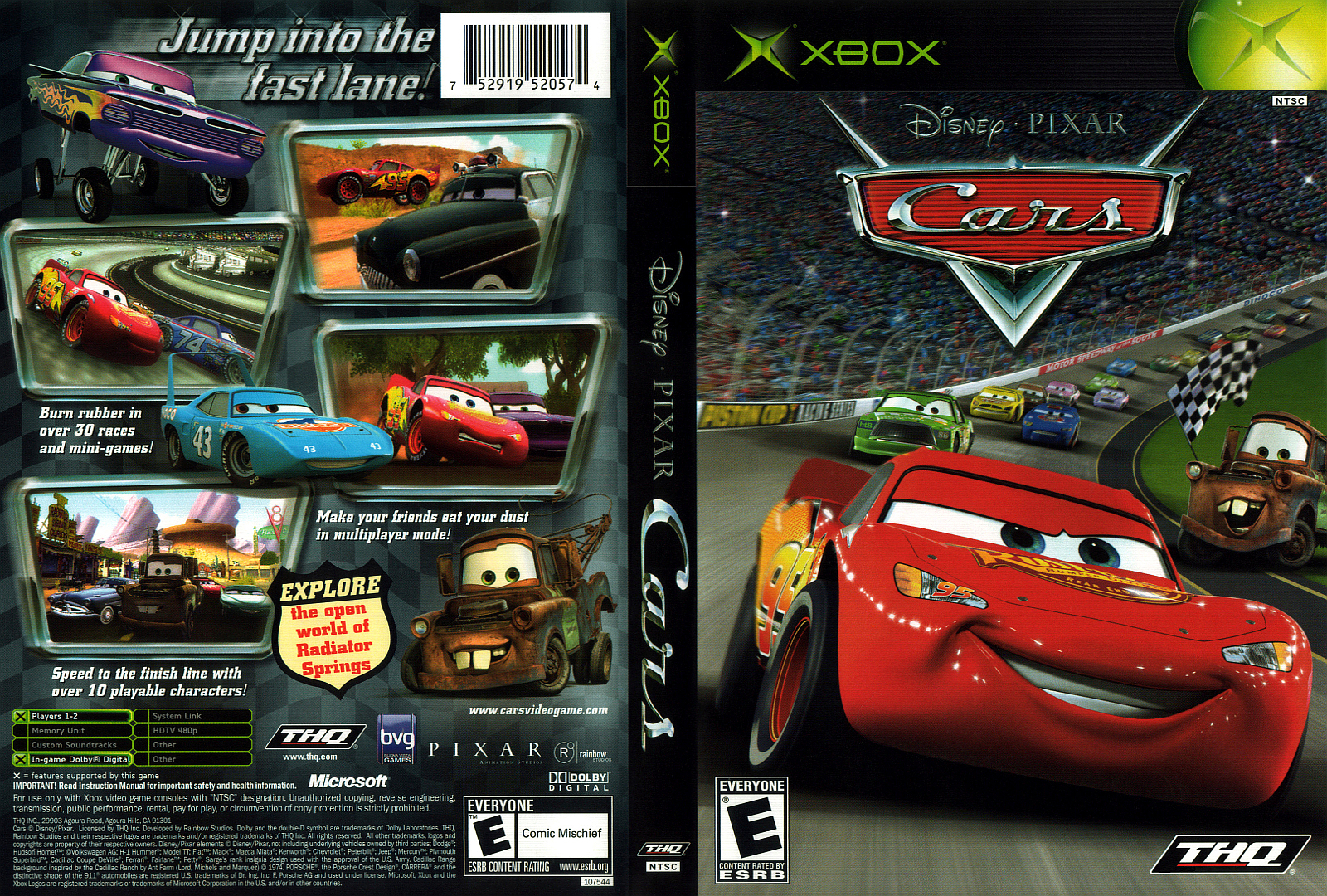 XBOX REALM XBOX 1 CLASSIC / 360 CARS COM XBOX360".