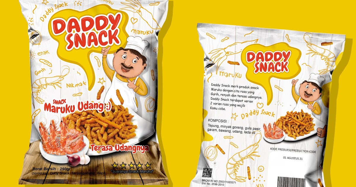 desain kemasan snack online
