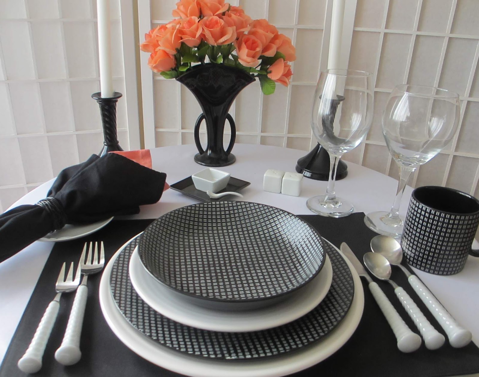 Table for One: Black and White Table