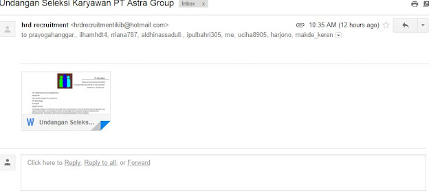 Alamat Palsu Dalam Penipuan Undangan Interview Perusahaan