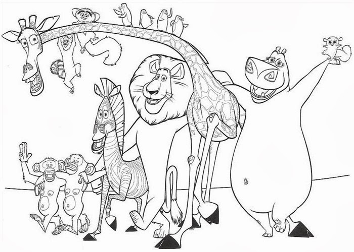 Madagascar coloring pages Free Coloring Pages and Coloring Books for Kids