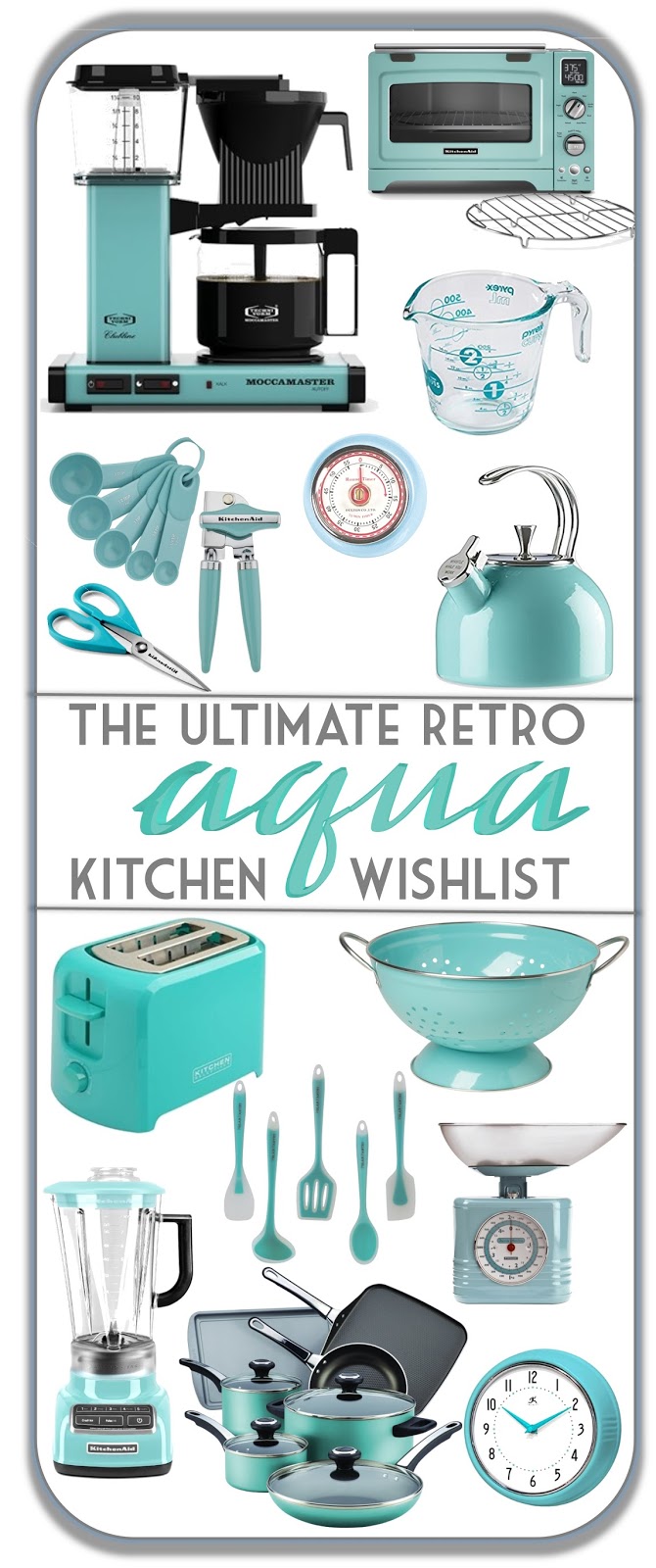 Sew at Home Mummy: The Ultimate Retro Aqua Kitchen Wishlist