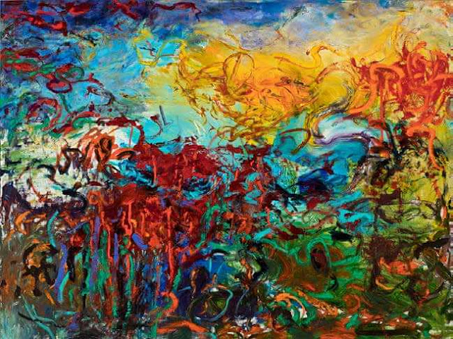 Joanne Holtje, "Odysseus Slaughters the Suitors," oil on panel, 30” x 40”. by Flavia Cigliano Joanne Holtje, "Odysseus Slaughters the Suitors," oil on panel, 30” x 40”. by Flavia Cigliano