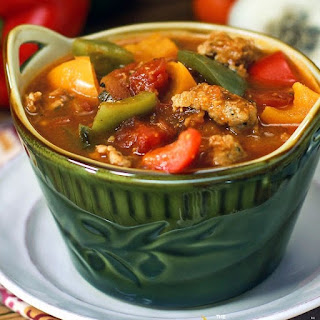 30 Minute Italian Sausage and Pepper Soup