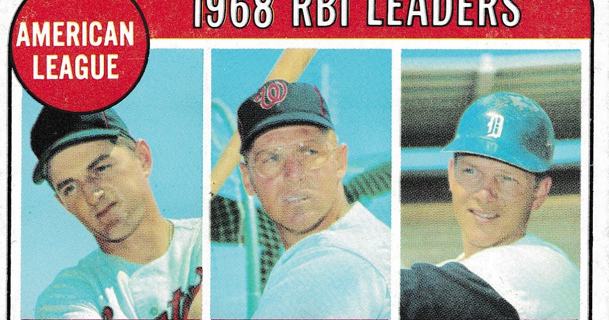 1969 Topps Baseball AL Batting Leaders (1, 3, 5)
