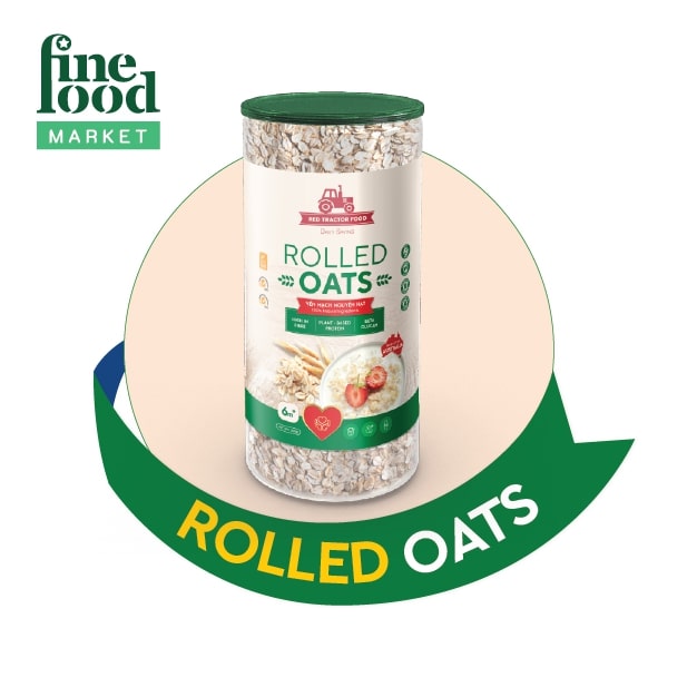 Yến Mạch Cán Dẹt Nguyên Hạt Rolled Oats Red Tractor Foods