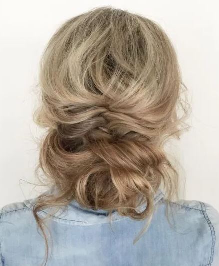 Flowy Low Updo Hairstyle
