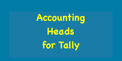 Classification Of Accounts Heads In Tally