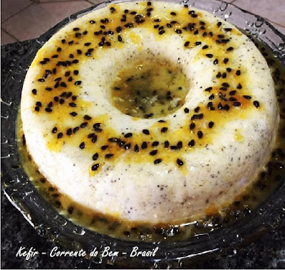 Pudim de Maracujá com Kefir de Leite Pudim de Maracujá com Kefir de Leite