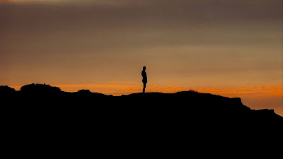 HD wallpaper lonely man, silhouette, loneliness, night