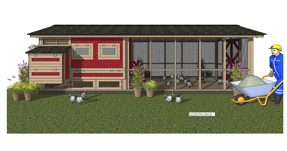 home garden plans S202 Chicken Coop Plans Construction Material