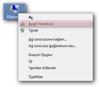 aygit yoneticisi acilmiyor cozumu