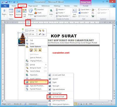 cara membuat kop surat 4